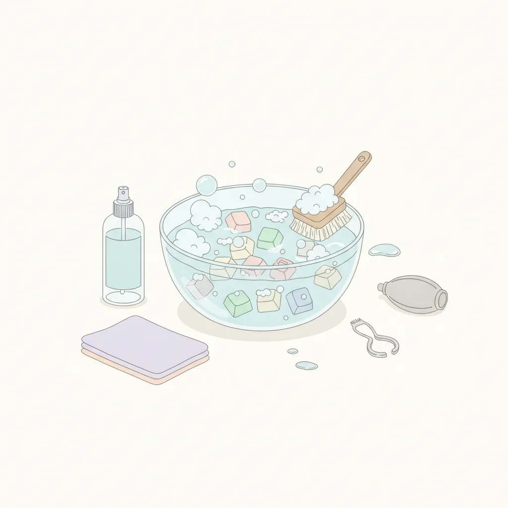 키보드 청소 키캡 세척 과정