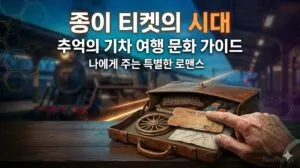 종이 기차표 끊던 시절 기억나세요? 옛 기차역 풍경 5가지