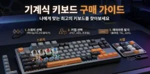 기계식 키보드 입문, 살까 말까부터 첫 제품 고르기까지