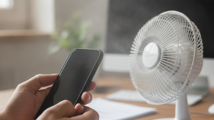 핸드폰 과열 선풍기로 식히기