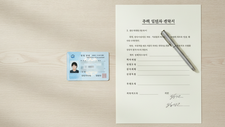 전입신고 확정일자 준비물 - 신분증과 임대차계약서